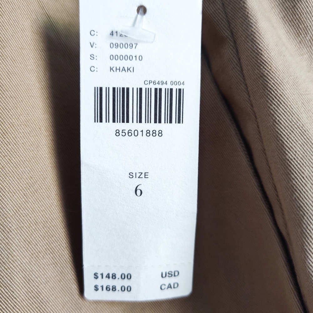 New Maeve Anthropologie Pants 6 Wide Leg Cropped High Rise Paperbag Culottes NWT - Picture 7 of 9